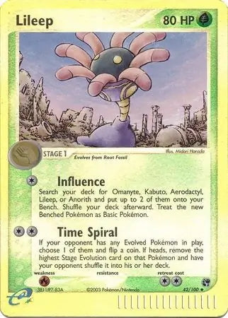 EX Sandstorm Lileep #42/100 reverse holo